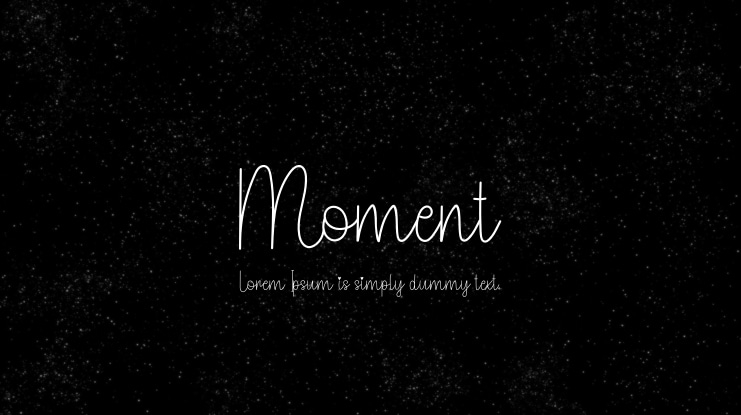 Moment Font