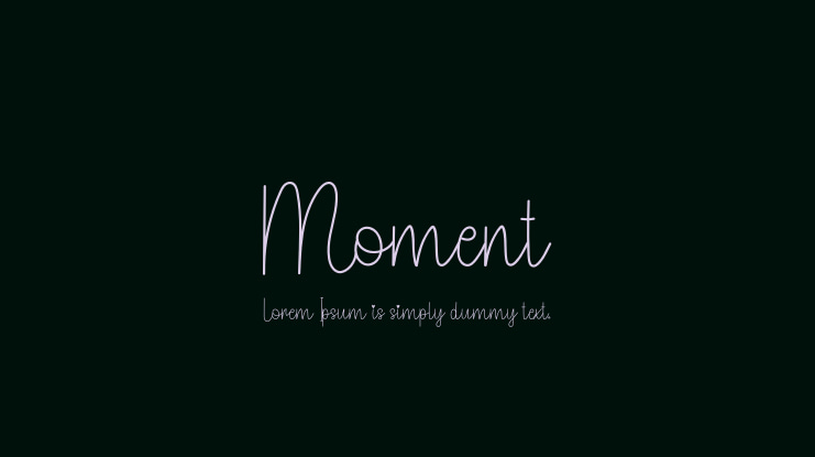 Moment Font