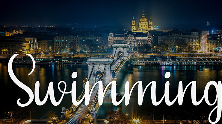Swimming Font