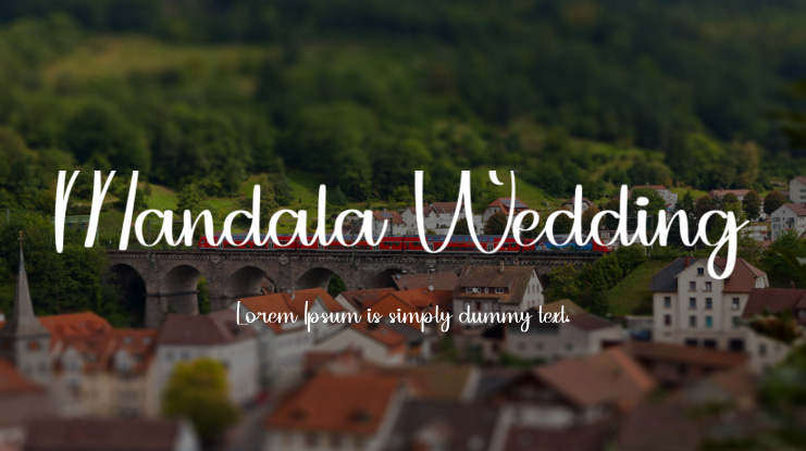 Mandala Wedding Font