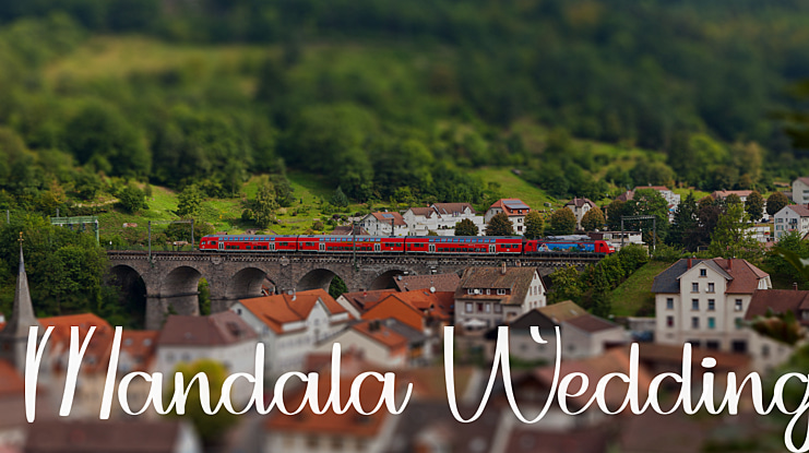 Mandala Wedding Font