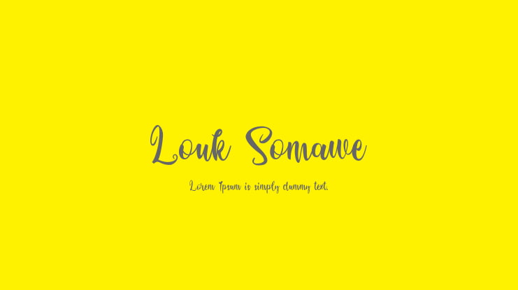 Louk Somawe Font