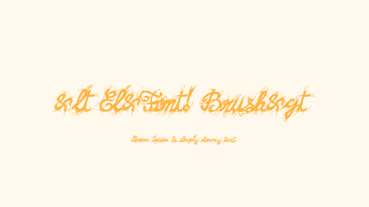 &lt;El&Font! Brush&gt;
