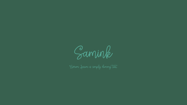 Samink Font