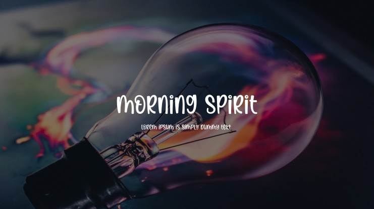 Morning Spirit Font