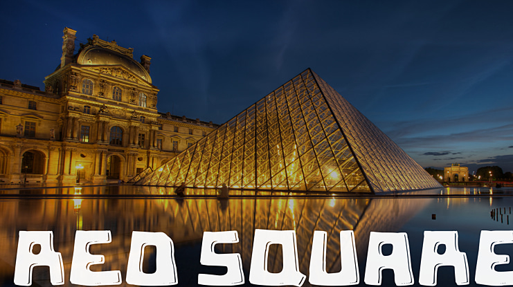 Red Square Font
