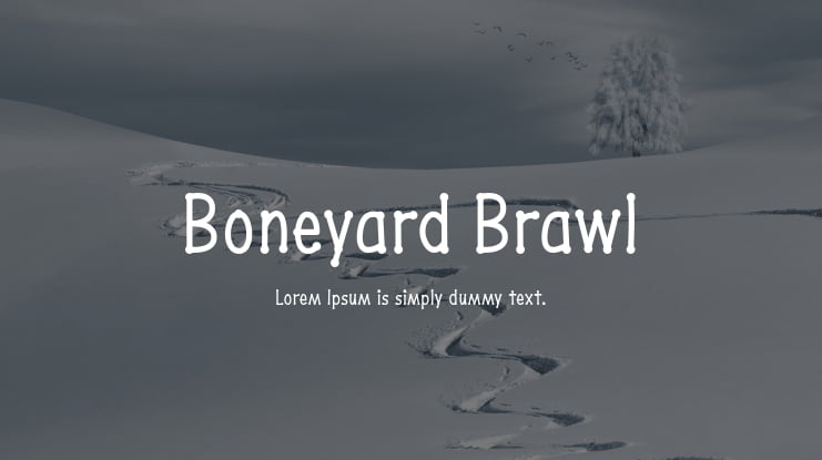 Boneyard Brawl Font