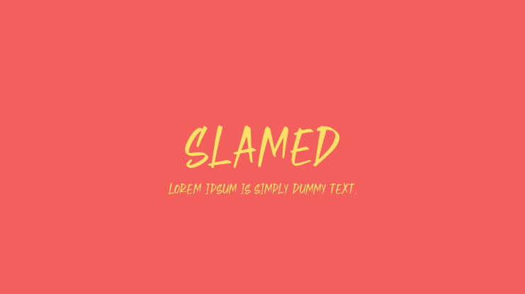 Slamed Font