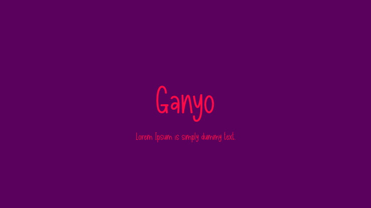 Ganyo Font