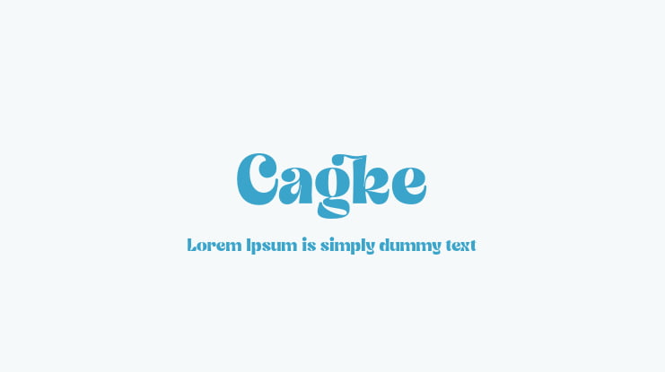 Cagke Font