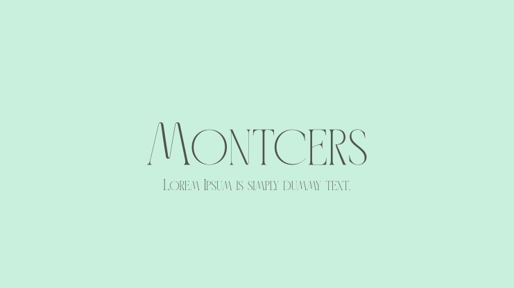 Montcers Font