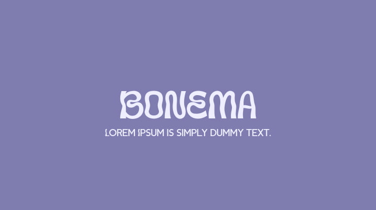 BONEMA Font