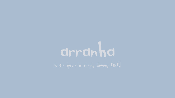 Arranha Font