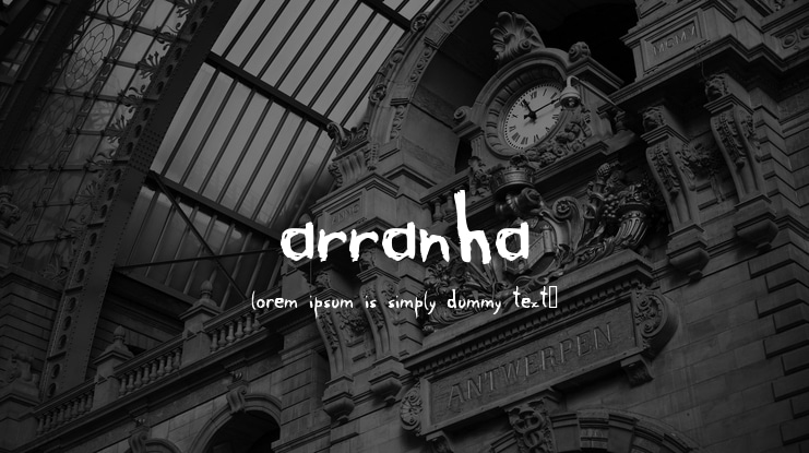 Arranha Font