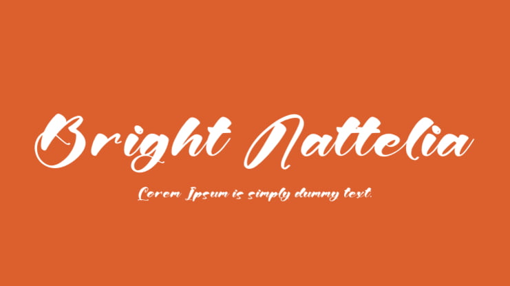 Bright Nattelia Font