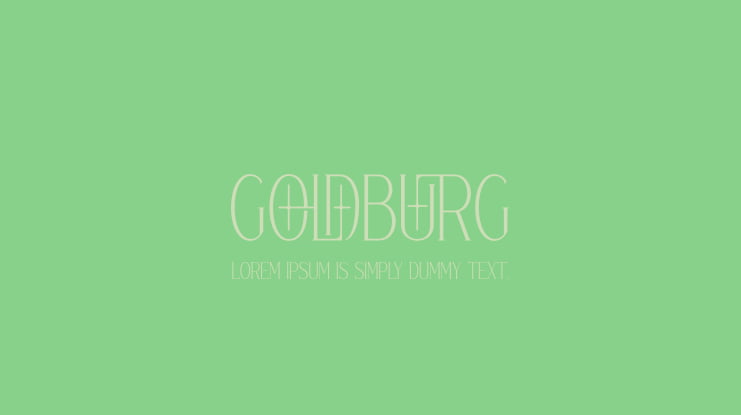 GOLDBURG Font