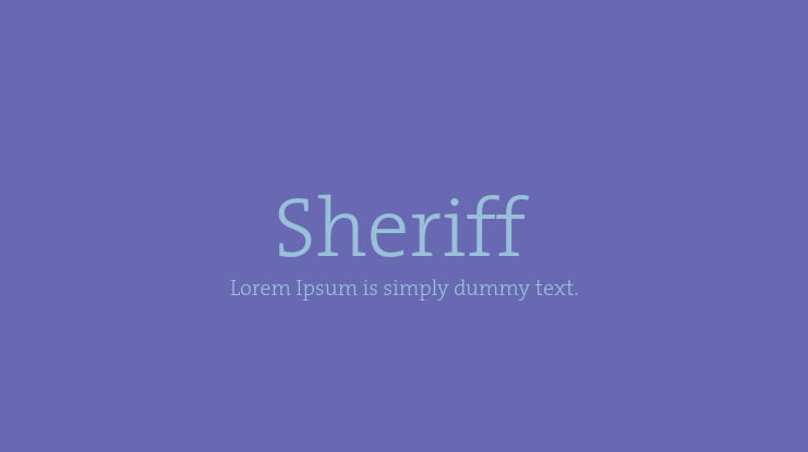 Sheriff  Font