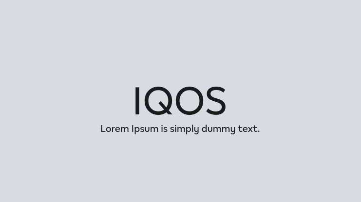 IQOS Font Family