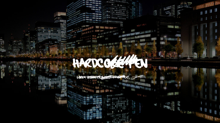 Hardcore Pen Font Family