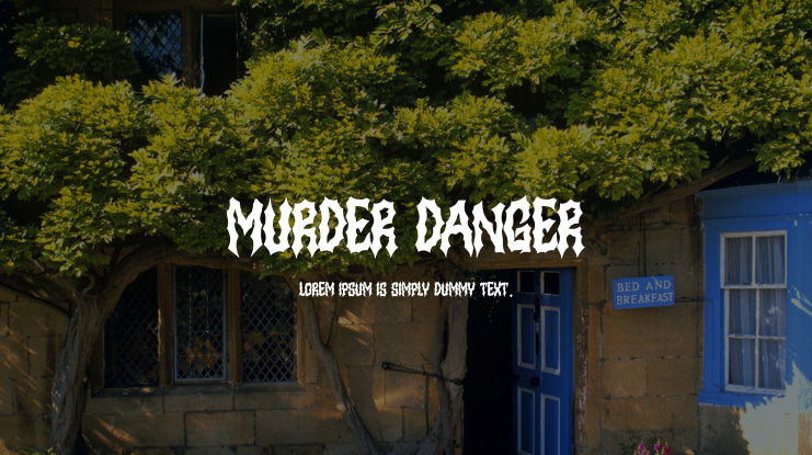 MURDER DANGER Font