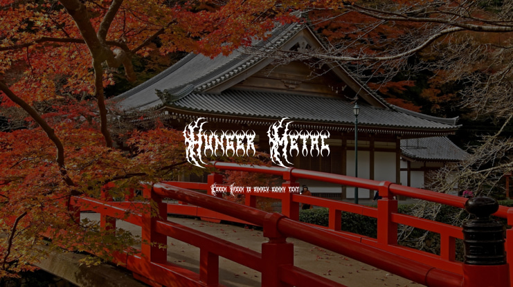 Hunger Metal Font