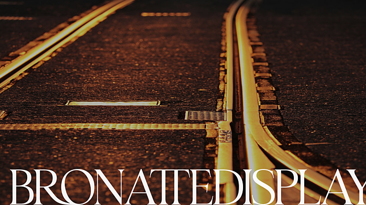 BronatteDisplay Font Family