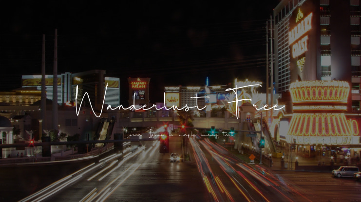 Wanderlust Free Font