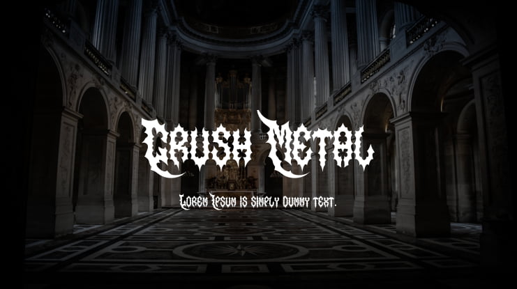 Crush Metal Font