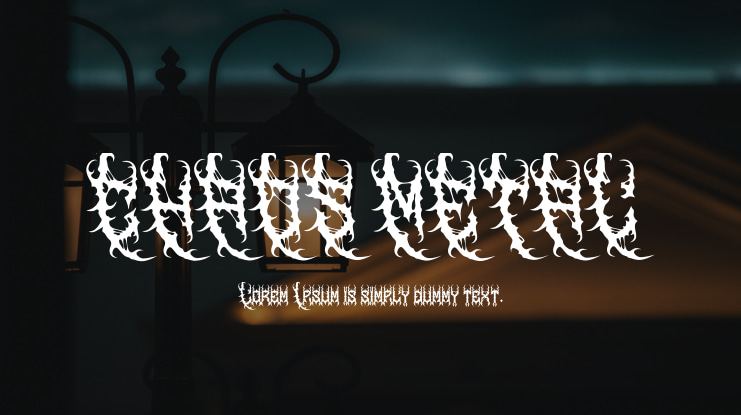 CHAOS METAL Font