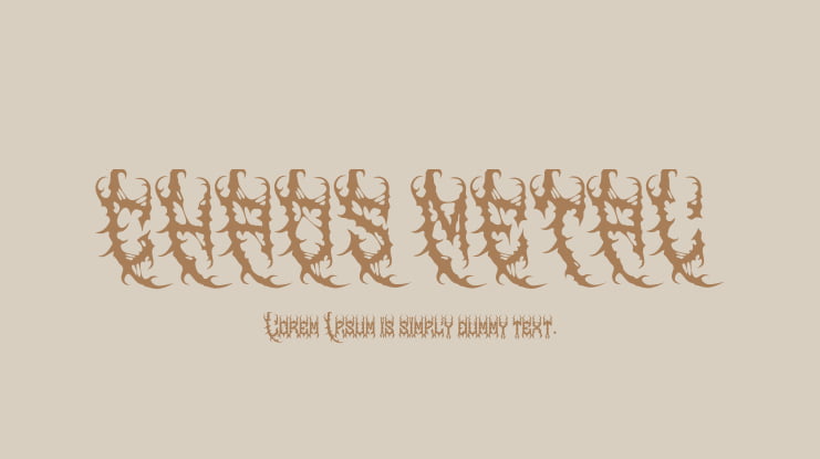 CHAOS METAL Font