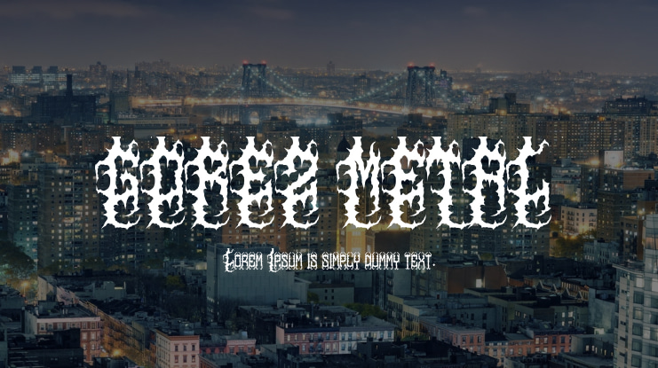 GOREZ METAL Font