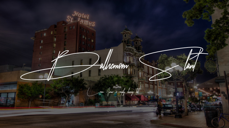 Balhemson Slant Font