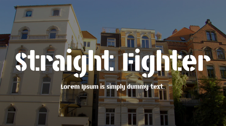 Straight Fighter Font