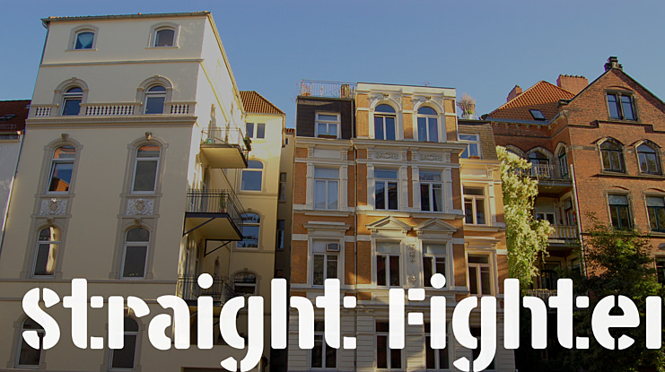 Straight Fighter Font