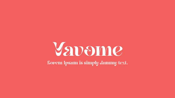 Yavome Font