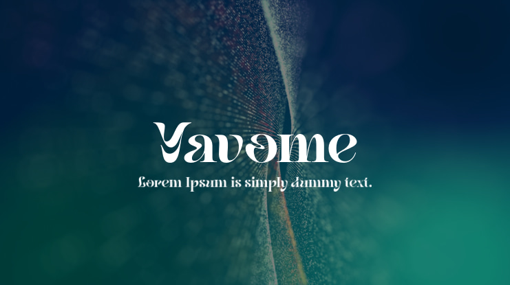 Yavome Font