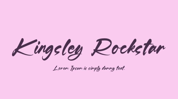 Kingsley Rockstar Font