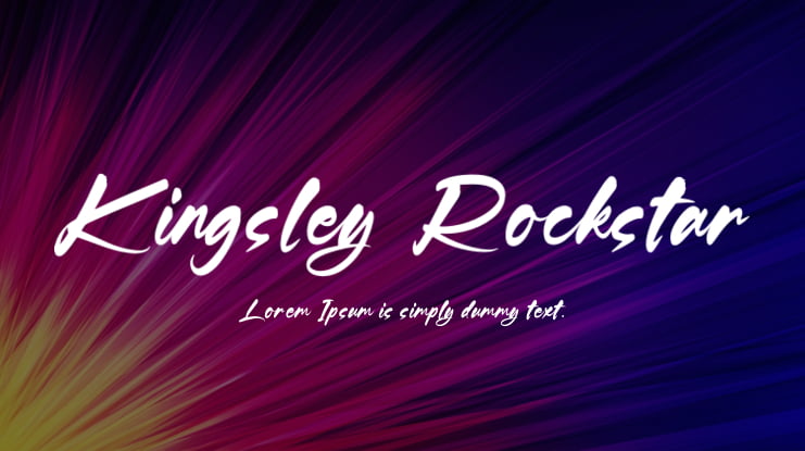 Kingsley Rockstar Font