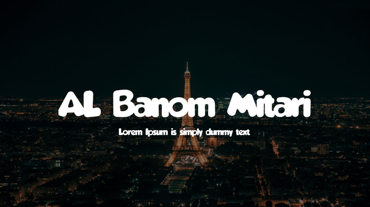 AL Banom Mitari Font