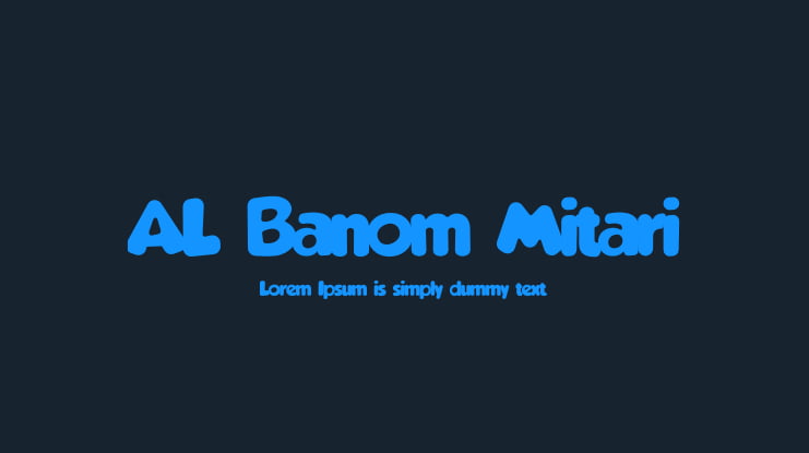 AL Banom Mitari Font