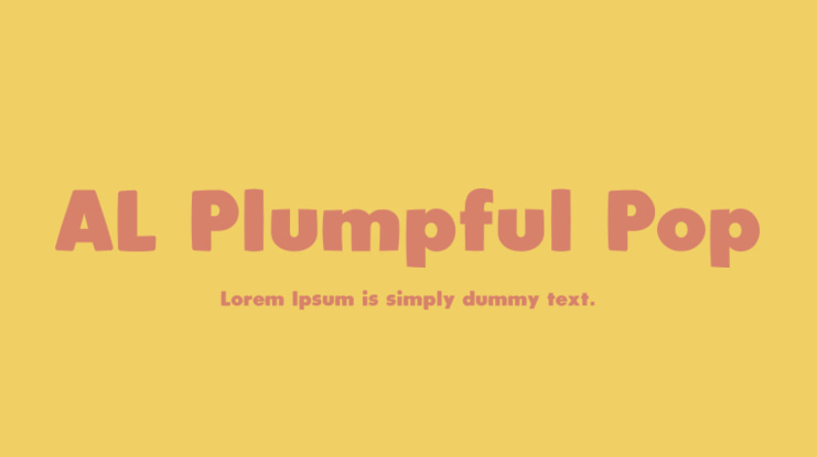AL Plumpful Pop Font Family