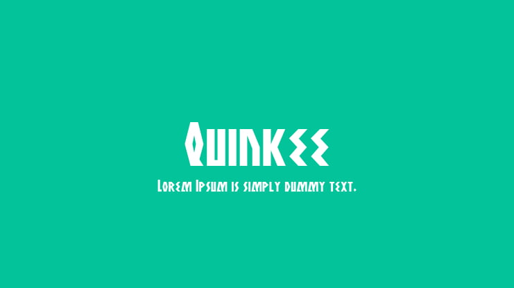 Quinkee Font