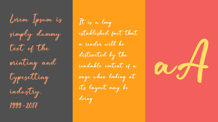 Yellow Bougenville Font