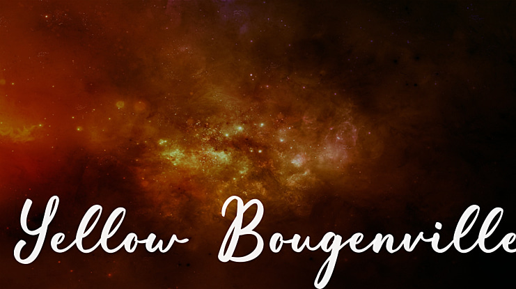 Yellow Bougenville Font