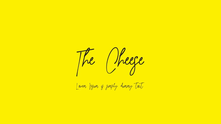 The Cheese Font