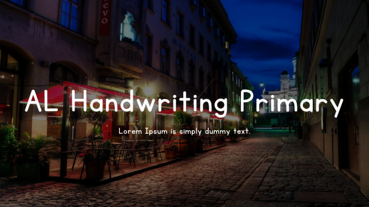 AL Handwriting Primary Font Family
