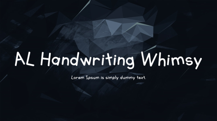 AL Handwriting Whimsy Font