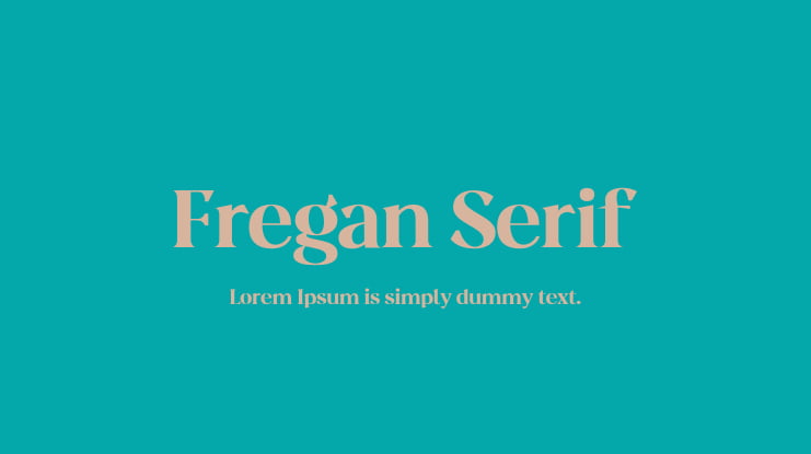 Fregan Serif Font