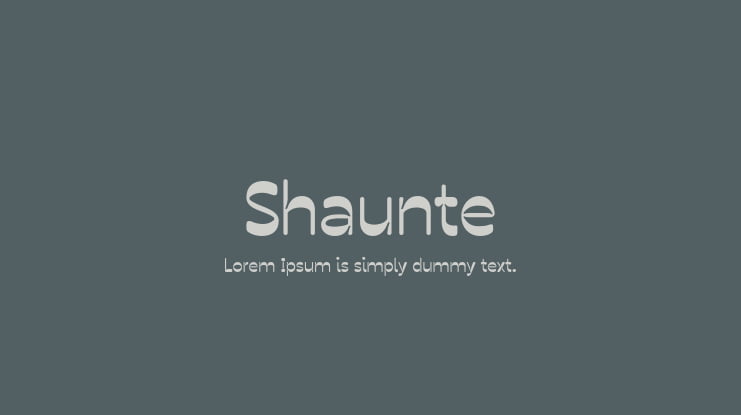 Shaunte Font
