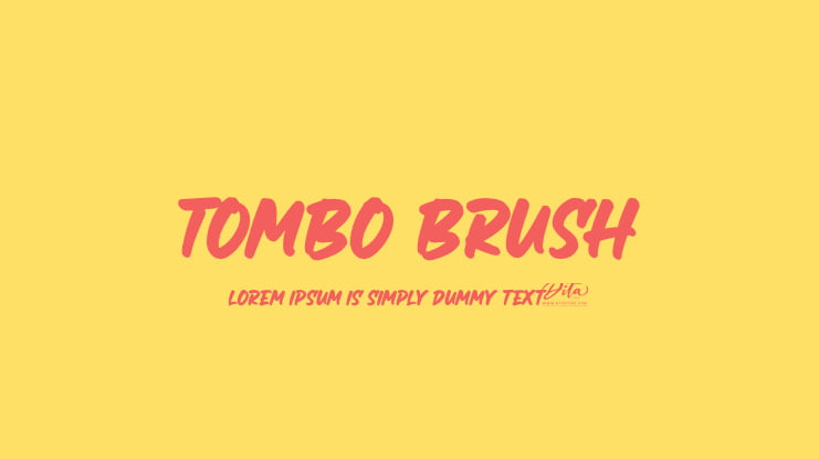 Tombo Brush Font